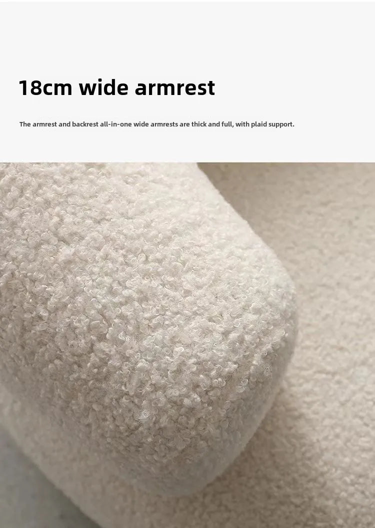Hot Bedroom Furniture Nordic Furniture Lazy, Chair, Balcony, Sofa Chair Lamb Wool, Nordic Bedroom, Living Room, Single, Sofa, St