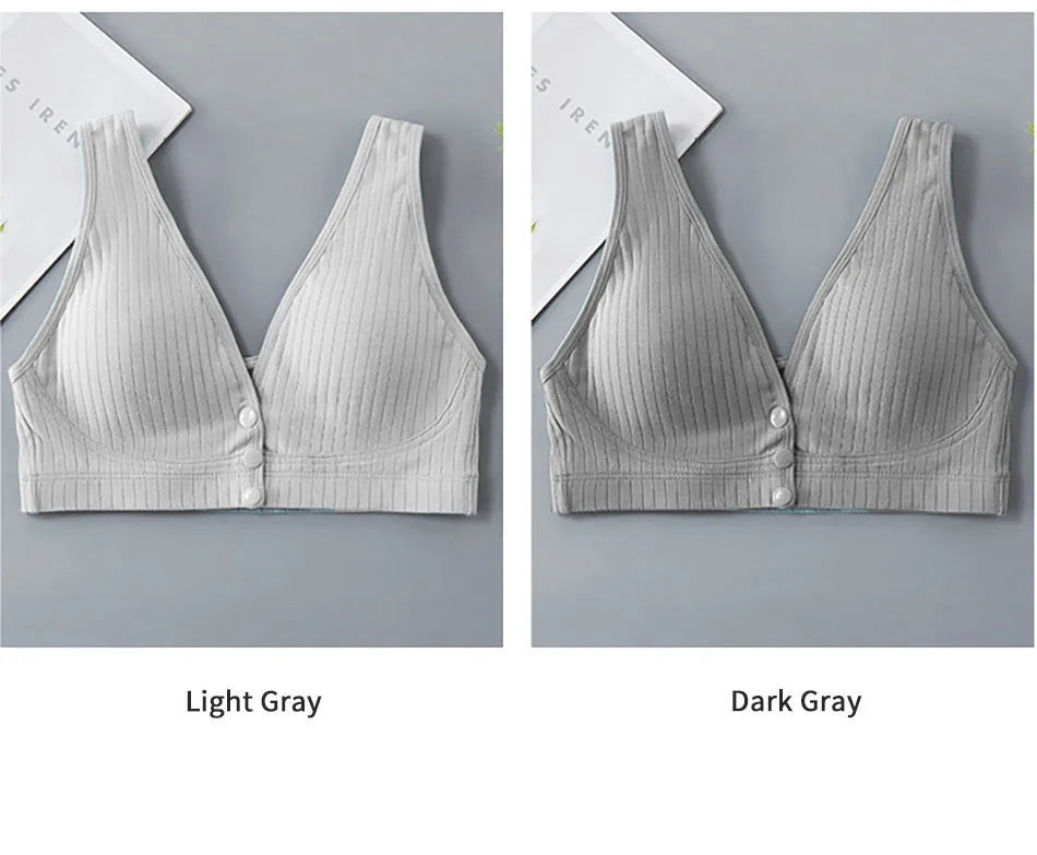 Pregnant Women Vest Style Wide Shoulder Straps Comfortable Soft and Convenient Breastfeeding Bras Women Cotton High Elastic Bra