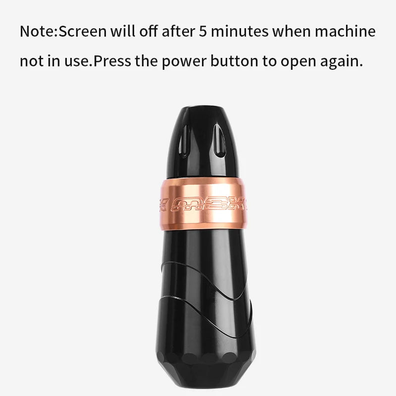New Professional Tattoo Pen Fluk Max Wireless Tattoo Machine with  2Battery Permanent LCD Display Makeup Rotary Tattoo Pen