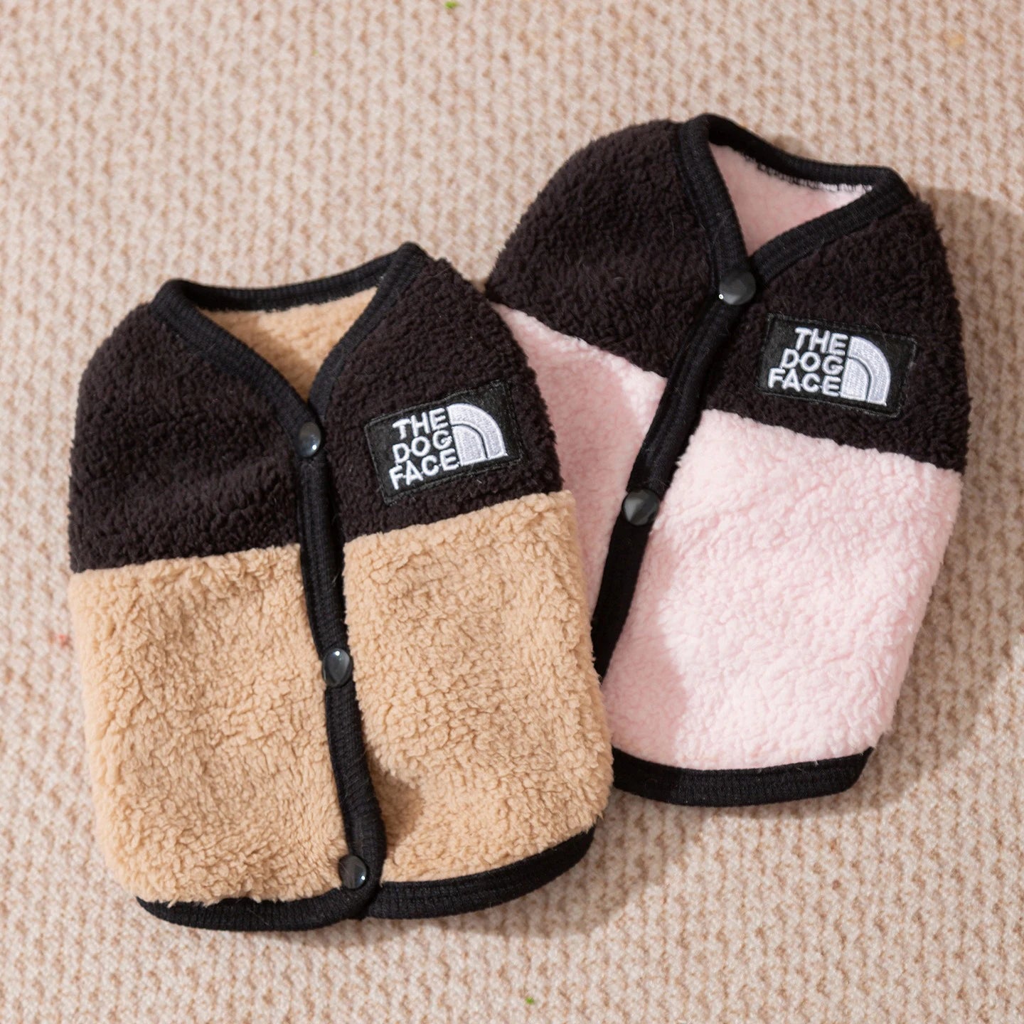 Maltese Plush Vest Winter Dog Clothes Warm Yorkshire Two-Legged Fleece Jacket Trendy Pet Apparel with Traction Buckle