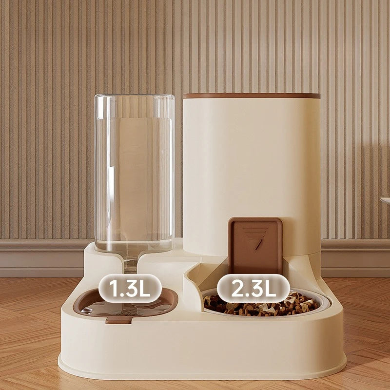 All-in-one Food and Water Feeding Machine Feeding Dispenser Exquisite Cat Dog Bowl Drinking Fountain Pet Feeder Water Supply