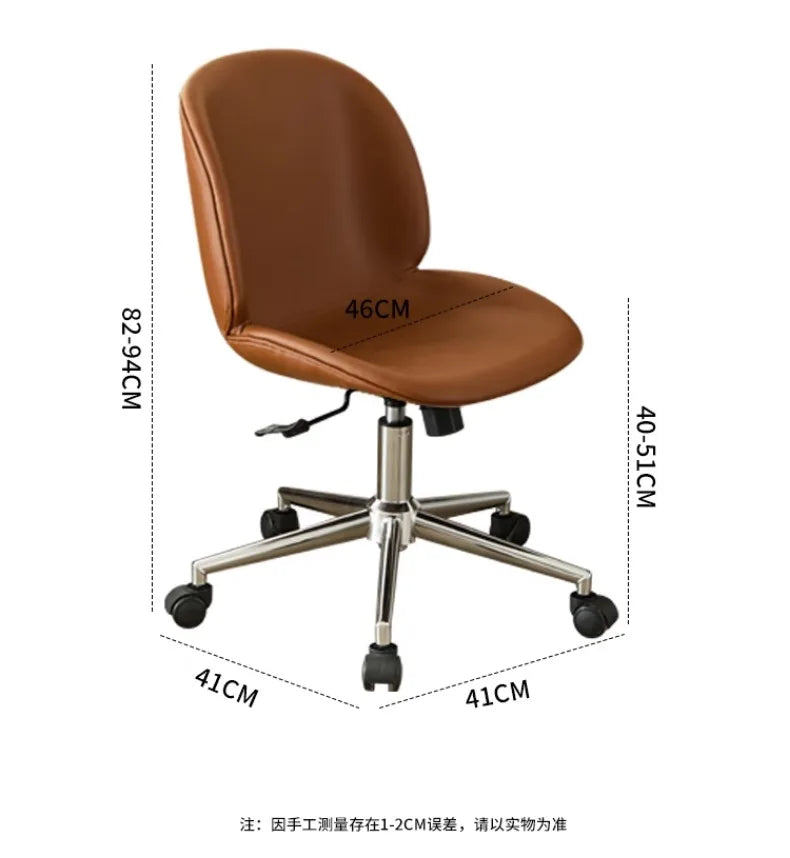 Nordic Light Luxury Office Chair, Home Lift Computer Chair, Simple Ergonomic Chair, Bedroom Backrest Leisure Chair