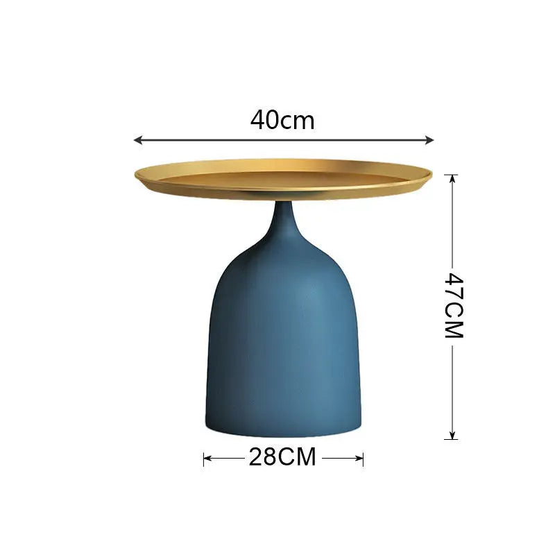 Creative Living Room Side Table Wrought Iron Small Coffee Table Balcony Tea Table Modern Simple Round Living Room Side Tables