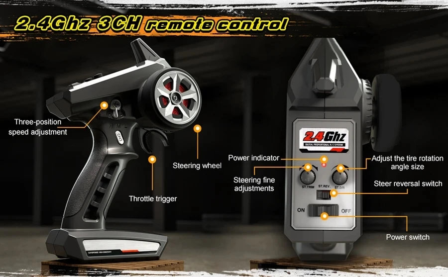 4WD Remote Control Car Off Road 4x4 RC High Speed Buggy Truck Super Brushless 50 or 80KM/H Fast Drift Racing Toy Kids Adults