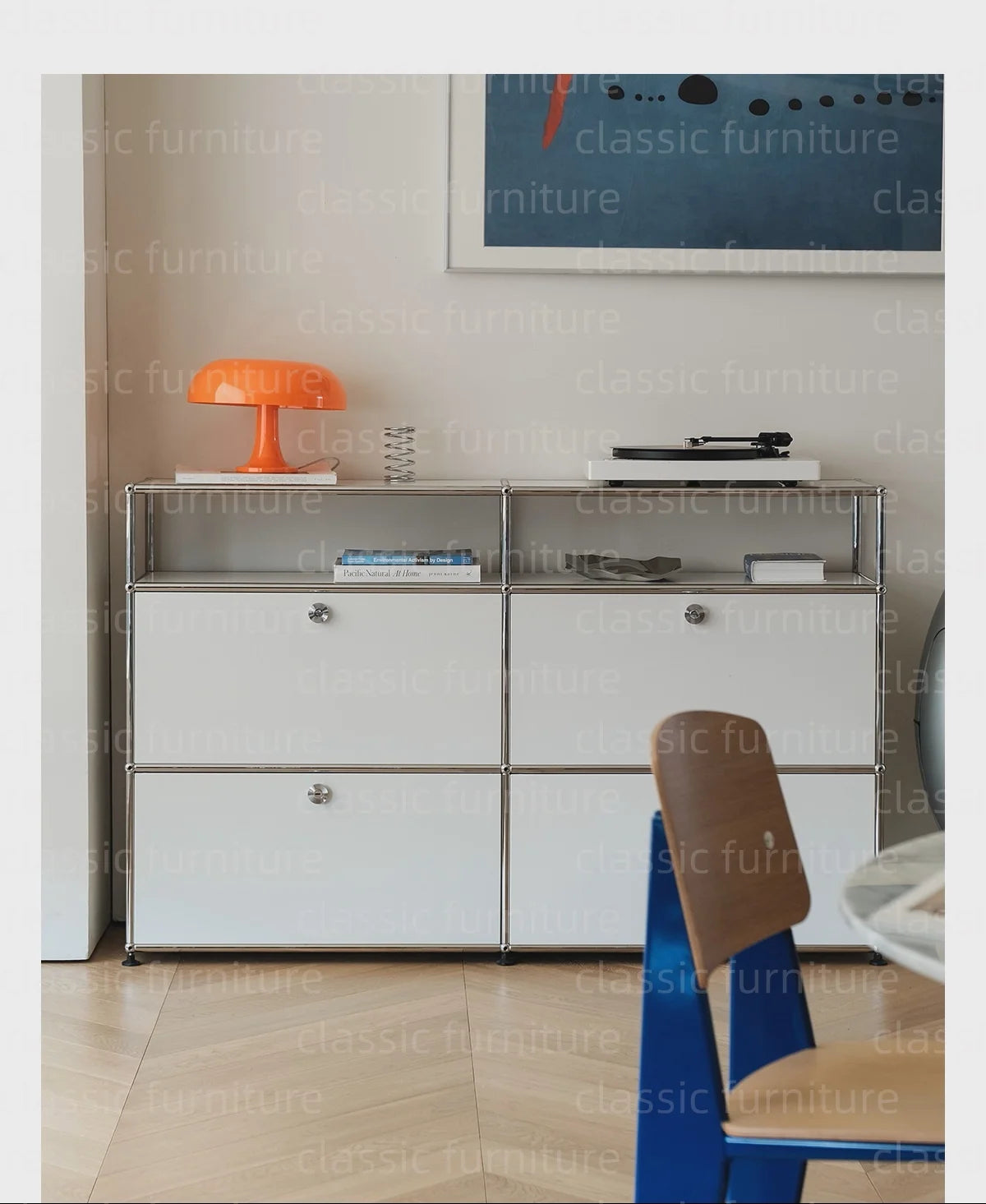 Modular Module Furniture Magazine CD Display Customized Metal Stainless Steel Cabinet  Storage  Sideboard Shelf DIY Living Room