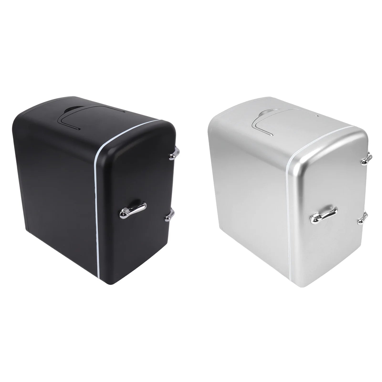 Mini Fridge 36W 4L 6 Cans Capacity Portable Travel Car Refrigerator Cooler Warmer Low Noise DC12V Car Adapter AC100‑240V