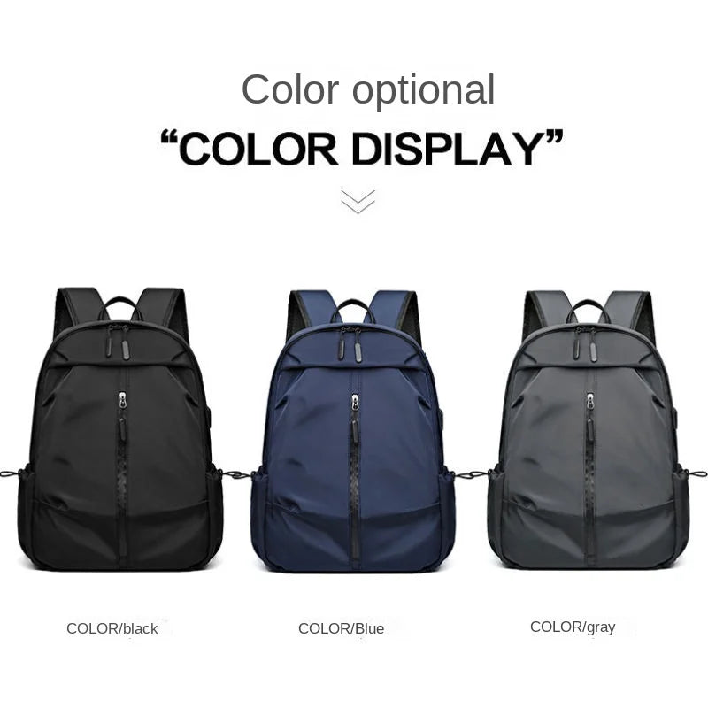 Lightweight and waterproof backpack for men, large capacity student backpack, new business and leisure computer bag, travel back