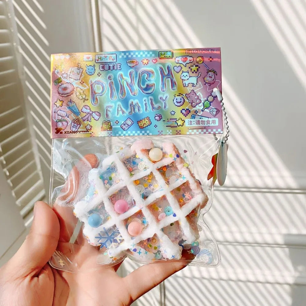 Taba Squishy Cake Doughnut Stress Relief Toy, Extra Large Sensory Fidget Toys for Kids Adults Anxiety Relaxation Squeeze Gift