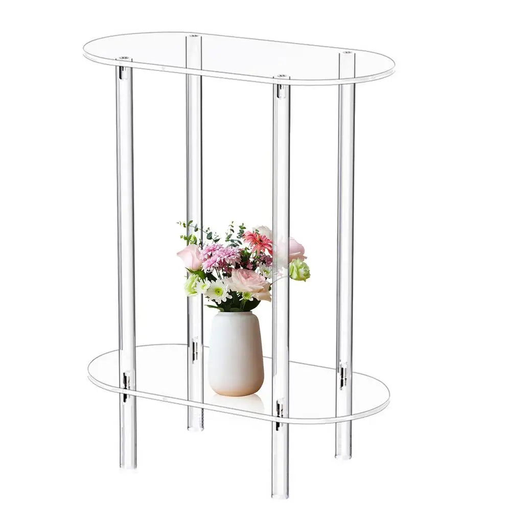 Sofa Table Side Transparent Tea Tables Auxiliary Table Acrylic Storage Cabinet Nightstands Acrylic Coffee Table For Home Decor