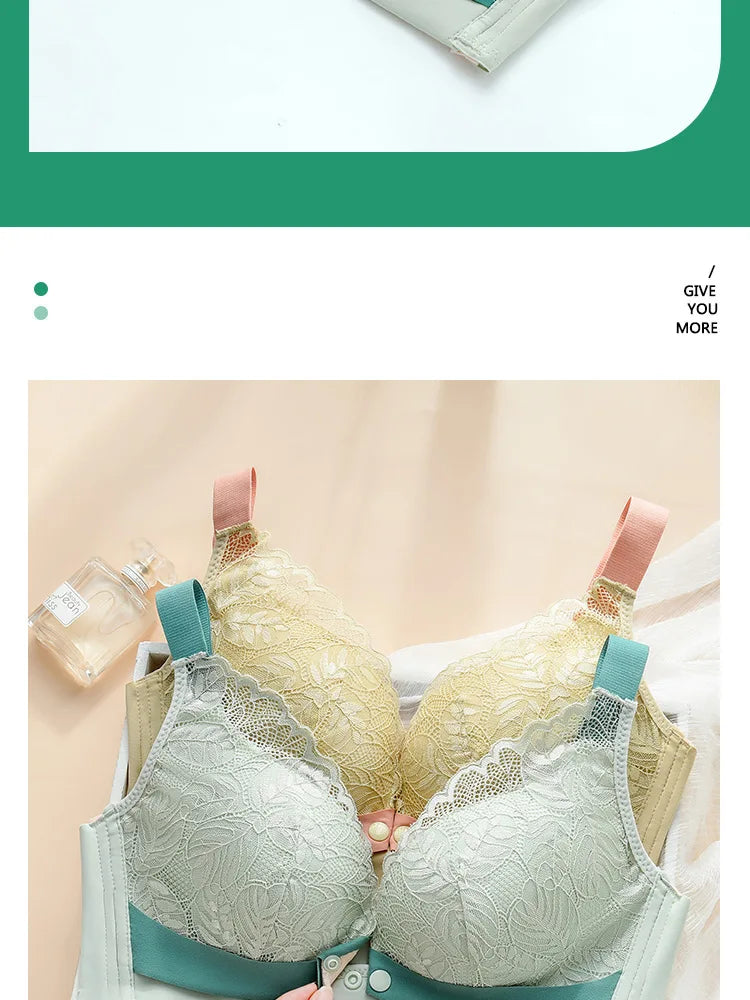 Thin Lace Maternity Breastfeeding Underwear For Women Comfortable Breathable Gathered Anti Sagging Bra For Pregnant Women