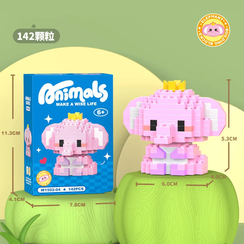 Cat Micro Diamond Small Particles Assembled Building Blocks Animals Mini Brock Building Construction Toys for Kids Boys  9 to 12