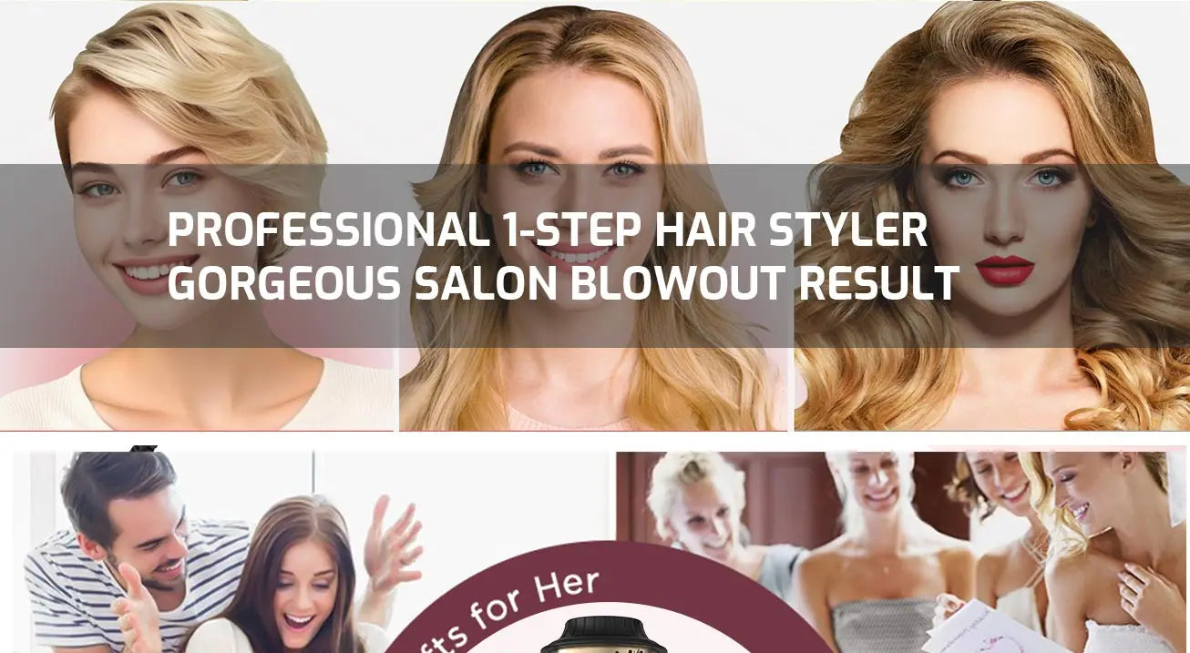 imesa 4 in 1 Hot Air Brush&Volumizer PLUS 2.0multifunctional styler professional home straight curling iron Free storage bag