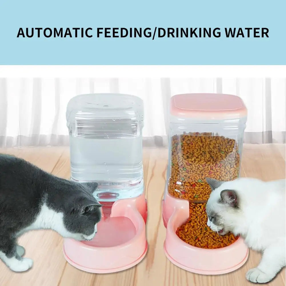3.8L PP Material Pet Large Capacity Cat Dog Food Dispenser For Cat Dog Water Drinking Feeding Dispenser Water Bowl Accessories