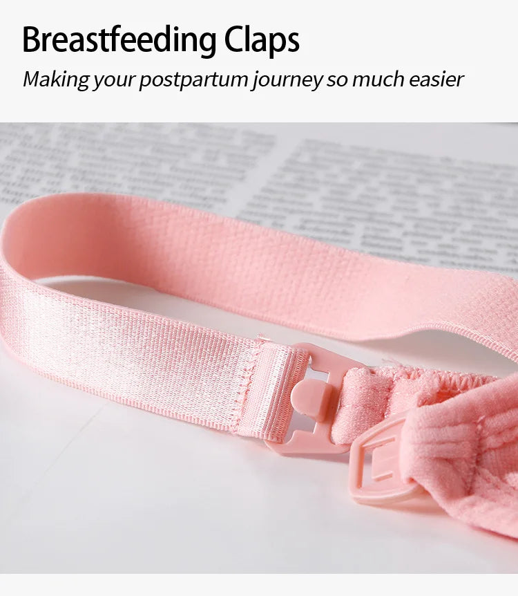 High Quality Maternity Nursing Bras Cotton Breastfeeding Pregnant Underwear Seamless Large Size Breathable Bra Push Up