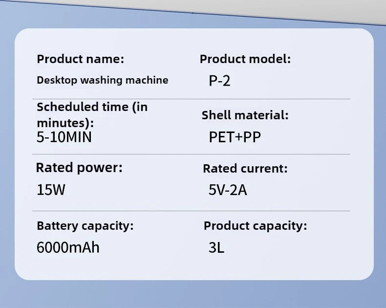 3L Mini Washing Machine Portable Home Clothes Socks Underwear Cleaning Washing Machine Travel Washing Machine with Spin Drying