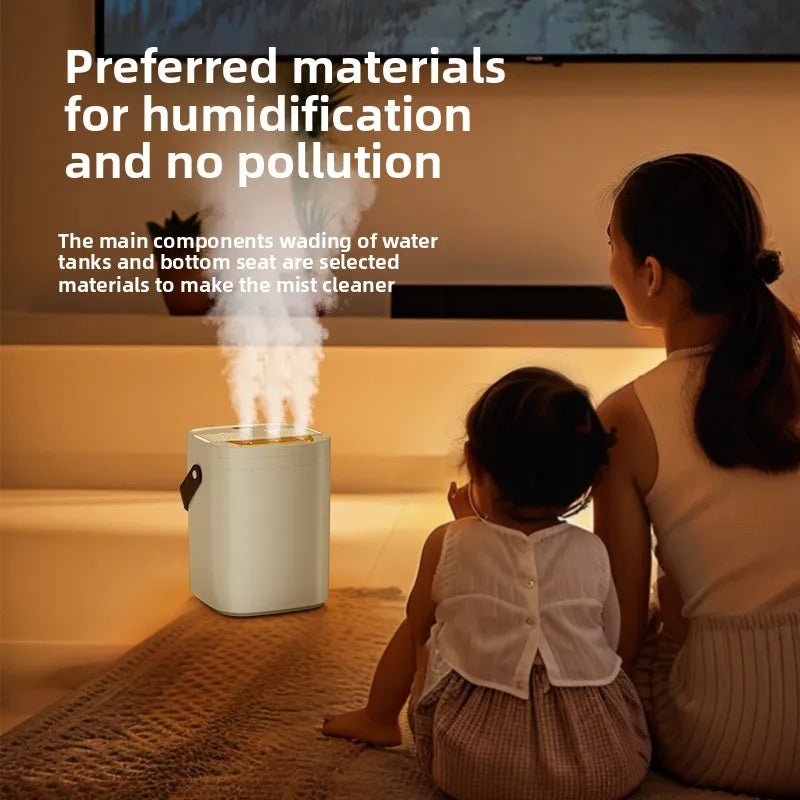 Three spray night light humidifier 1.8L portable leather portable purifier essential oil diffuser home office humidifier