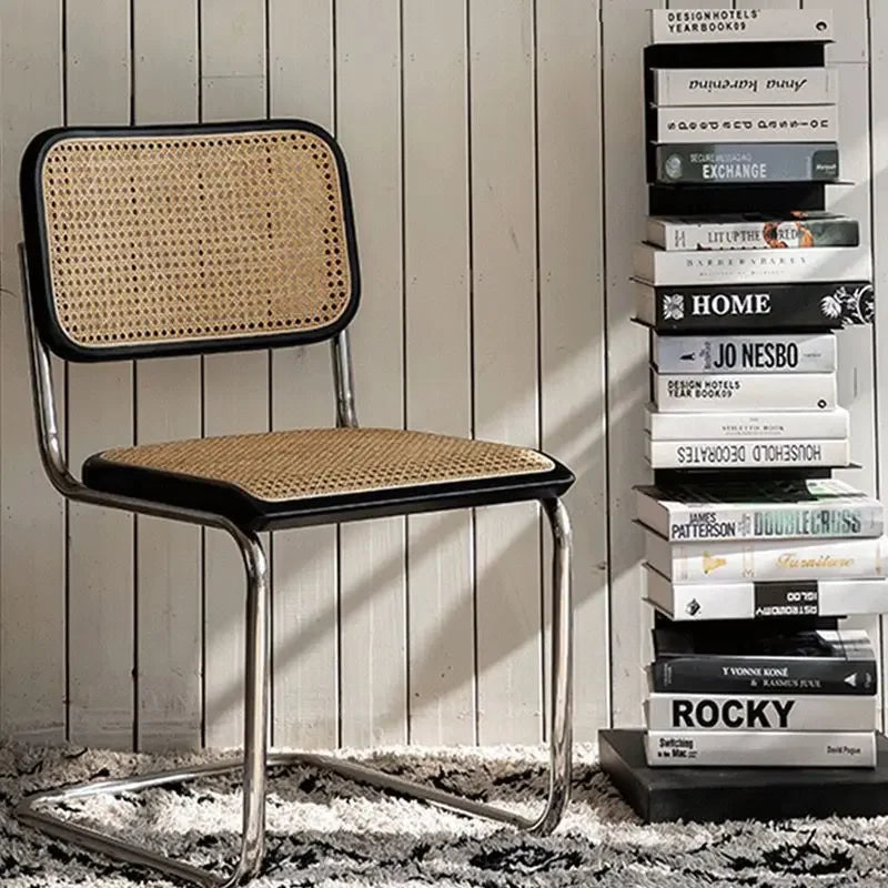 Kitchen Rattan Nordic Dining Chair Cesca Wooden Salon Design Ergonomic Dining Chair Modern Luxury Cadeira Home Furniture WK50DC