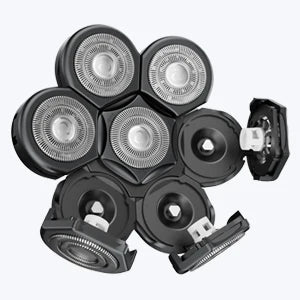 Kensen Razor Head Replacement Shaver Head Floating Washable Electric 7D Shavers Beard Practical Hair Trimmers Kit Cutter Blades