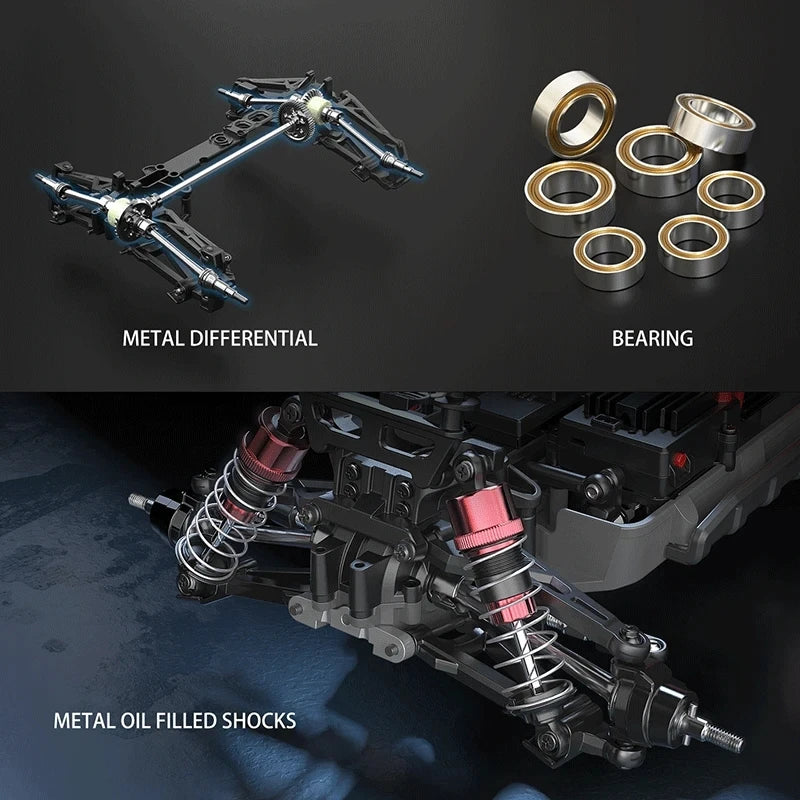 Hyper Go MJX 16207 16208 16209 16210 1/16 4WD RC Car 70KM/H Brushless  RC Racing Car Remote Control Cars Off-Road Truck Toys