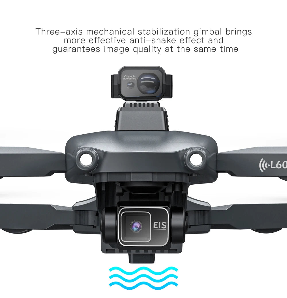 L600 PRO MAX GPS Drone Professional 4K 3-Axis PTZ HD Dual Camera Obstacle Avoidance Brushless Motor 5G WIFI RC Quadcopter Toys