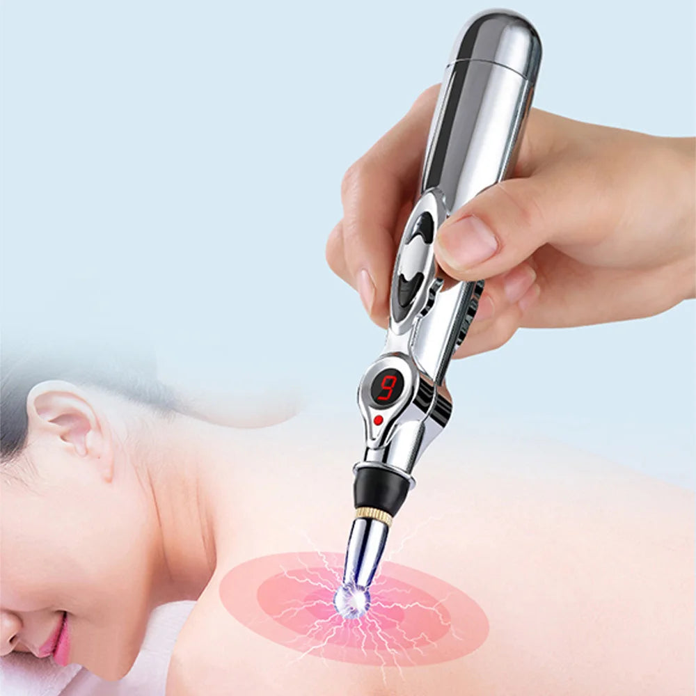Electric Acupuncture Massage Pen Automatically Find Acupoints Massage Pen for Women Men Body Health