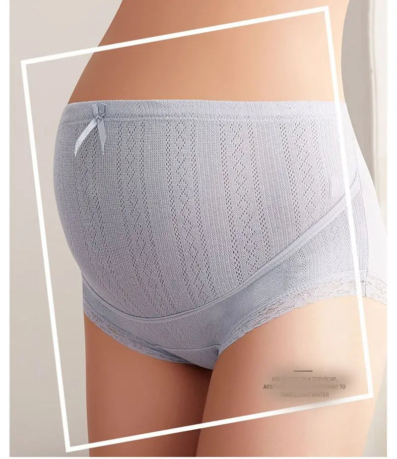 3 Colors Plus Size Cotton Pregnant Shorts High Waist Pregnancy Briefs Adjustable Maternity Underwear Panties for Women Clothes