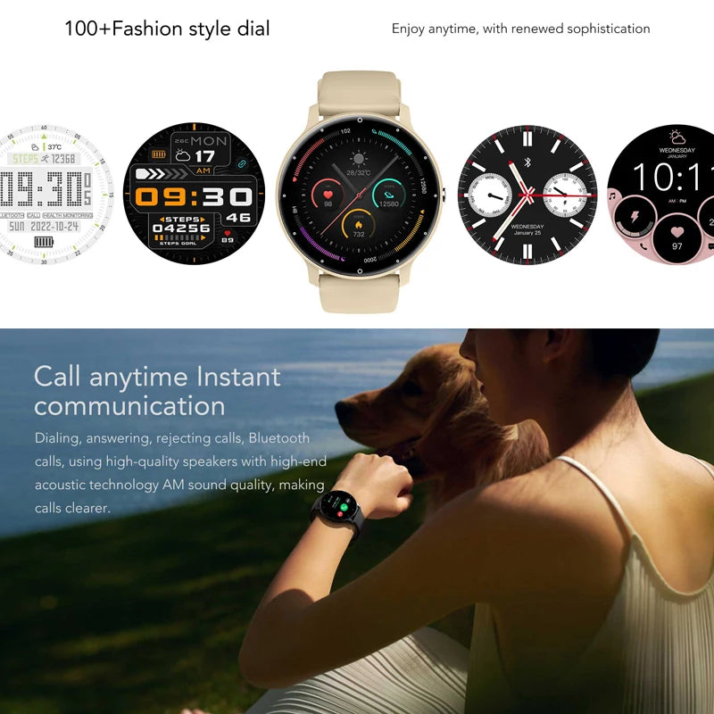 New Smart Watch Men Sports Fitness Watch Heart Rate Full Touch Screen Bluetooth Call 2025 New Ultra Light Smartwatch