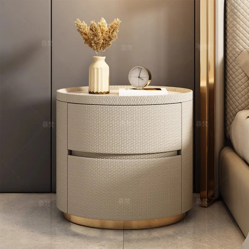 Luxury Modern Nightstand Minimalist Storage Nordic Italian Bedside Table Trendy Simple Muebles De Dormitorio Bedroom Furniture