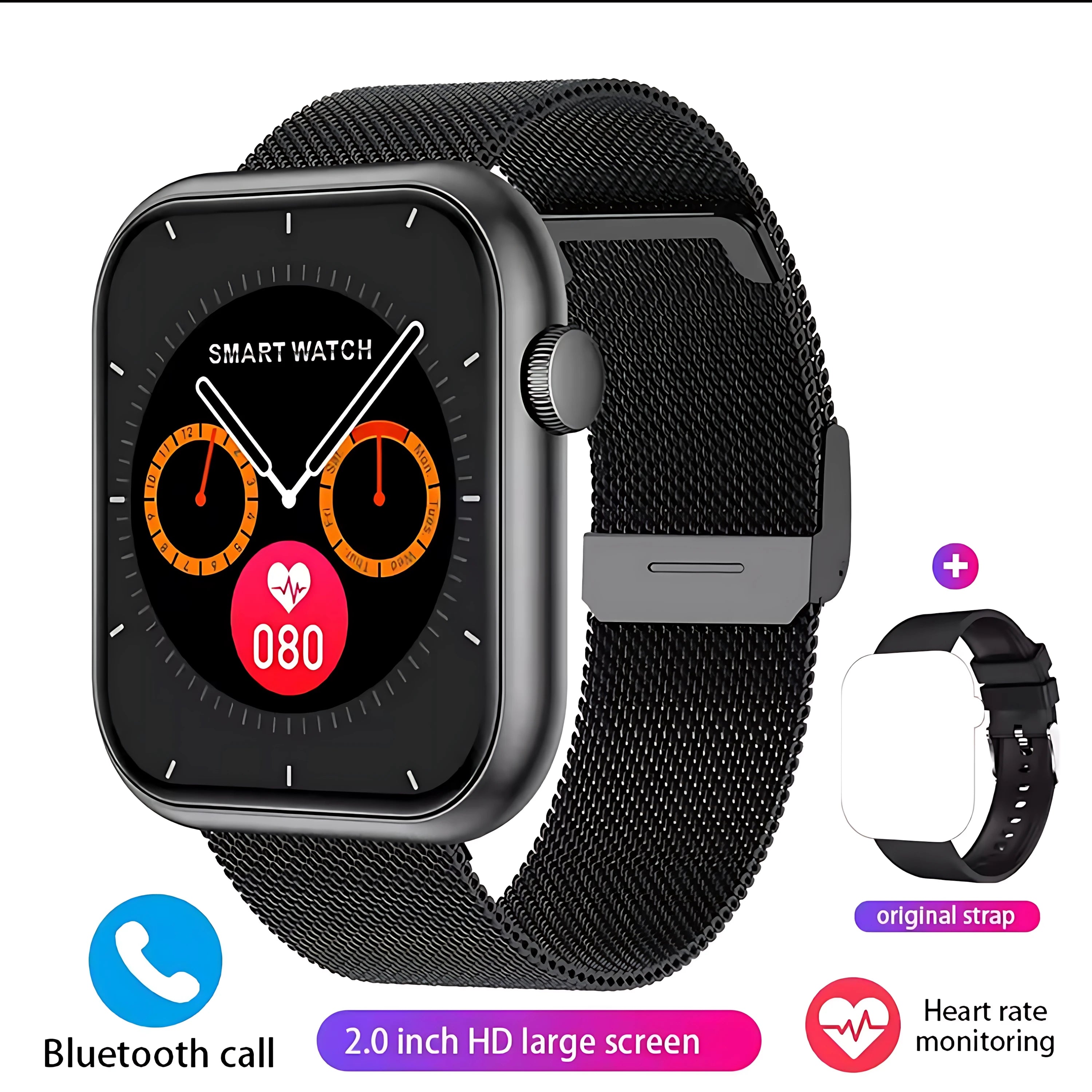 2025 New Watch 10 NFC Bluetooth Call Smart Watch Women Men Heart Rate Voice Assistant 100+Sports Ladies Smartwatch For Xioami