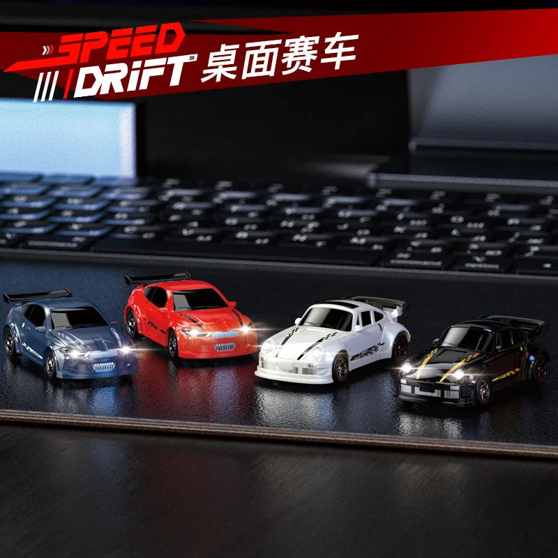 Kf20 1/43 Mini Rc Drift Car Full Scale 4wd Desktop Rc Vehicle Simulation Of Remote Control Models Toys For Kids Christmas Gifts