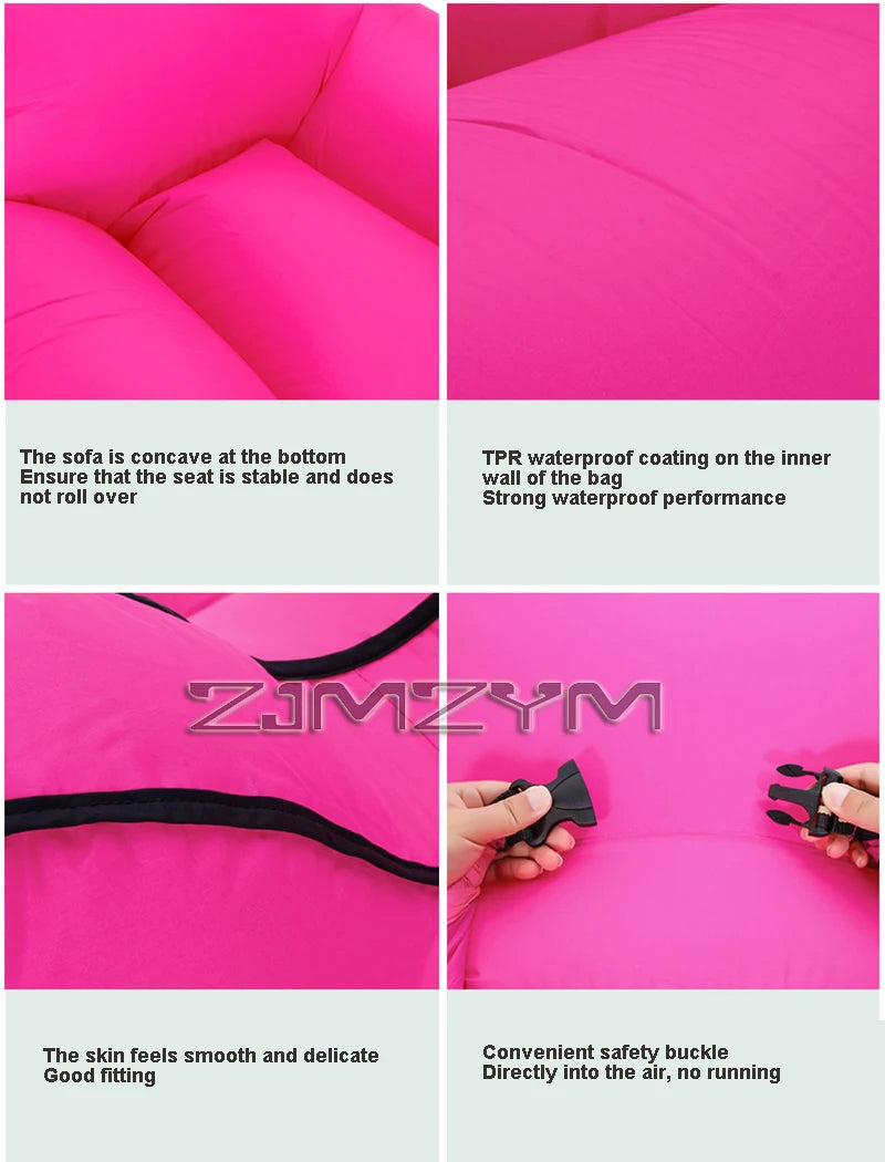 Small Portable Inflatable Chair Outdoor Camping Stool Beach Pool Floats Lounger Sofa Furniture