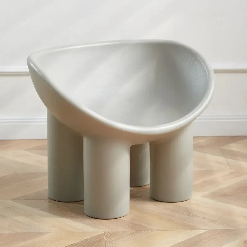 Scandinavian Designer Elephant Leg Chair Ins B&B Single Sofa Chair Lazy Creative Outdoor Leisure Chair Plastic