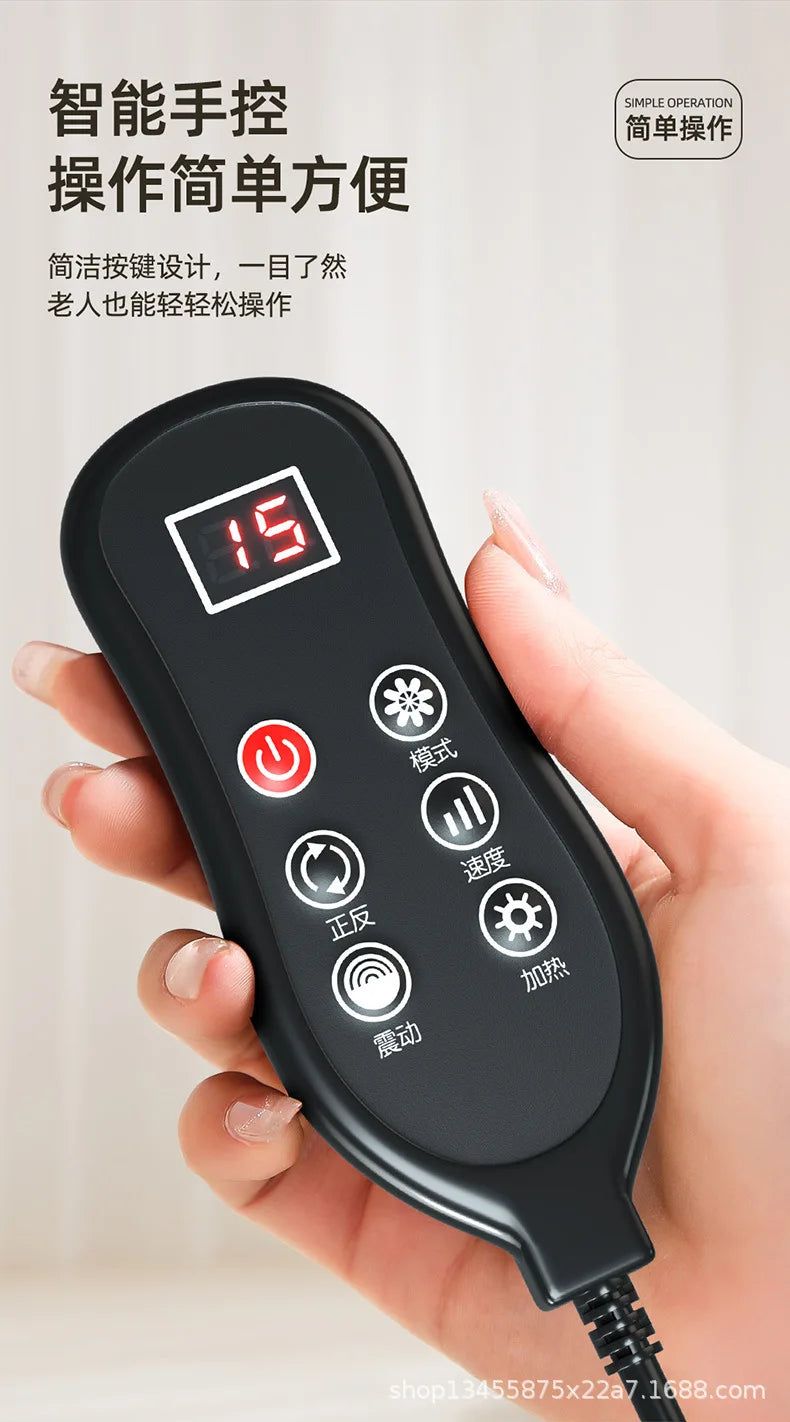 Full Body Hot Compress Massage Cushion Household Five-in-one Multi-part Massage Pad Intelligent Remote Control