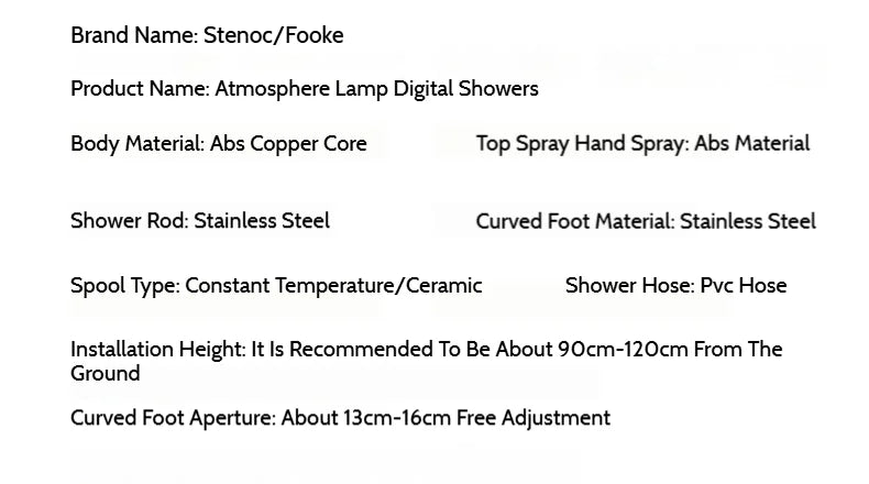 Grey Brass Waterfall Wall Mount Smart Temperature Digital Display Bathtub Faucet Bathroom Faucet Bath Shower Faucet Mixer Crane