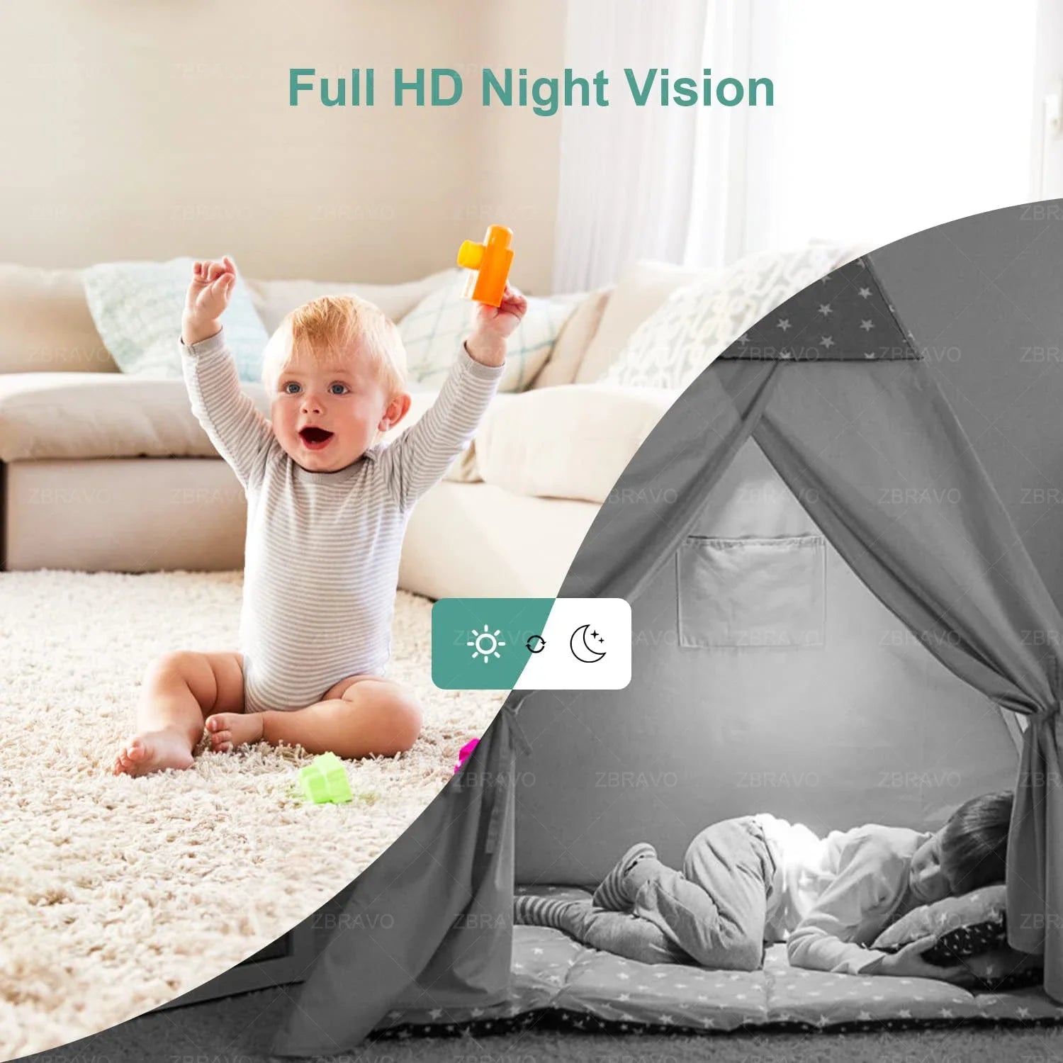 ICSEE Mini Wifi Camera 3MP 5MP Color Night Vision Two Way Audio Auto Tracking Indoor Use Baby Monitor Wireless Security Camera