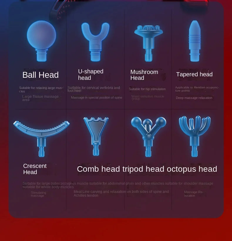 Massage Gun Deep High Frequency Muscle Massage Relaxation Electric Shock LCD Display 99Gear Profession Fascia Gun