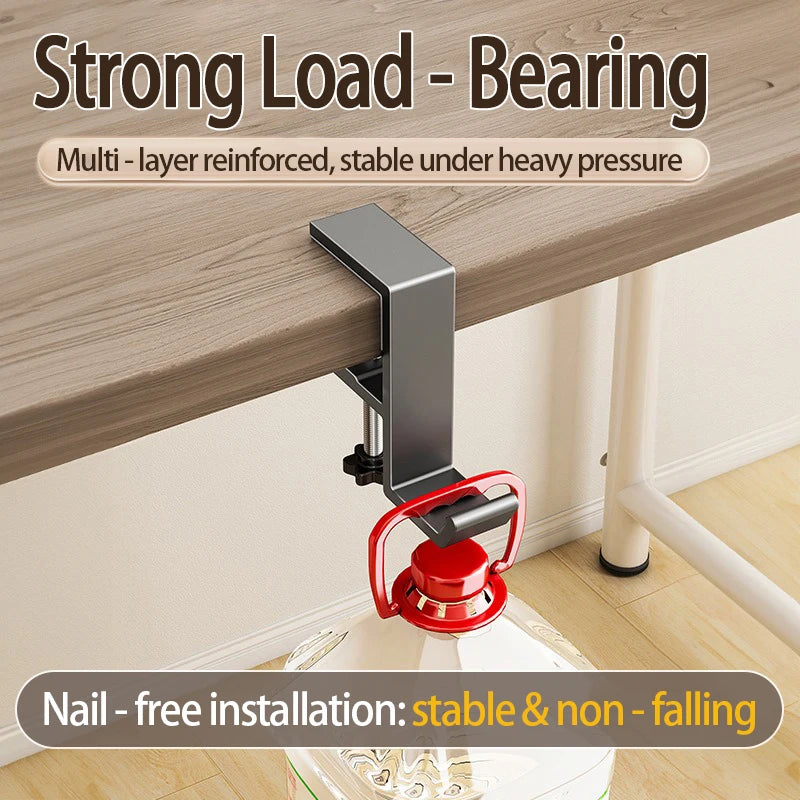 1pcs Punch-free Desk Hook Adjustable Desk Edge Hook Multi - Functional Gaming Headset Hanging Hook Home Office Organizer