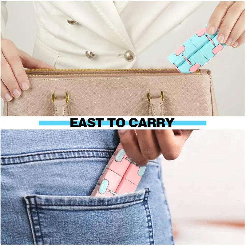 Magic Puzzle Cube Anti Stress Relief Toys for Adults Infinite Flip Funny Cube Sensory Toys for Children Special Needs Xmas Gifts