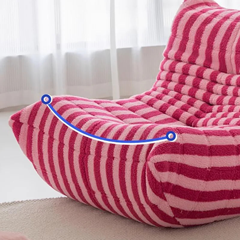 European Kawaii Living Room Sofas Boneless Design Ergonomic Comfortable Living Room Sofas Upholstered Cute Canapé Lit Furniture