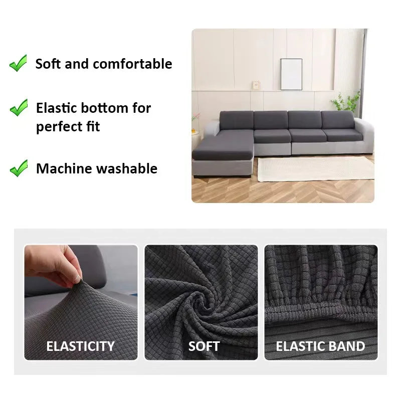 Polar Fleece Sofa Seat Cushion Cover Elastic Sofa Covers for Living Room Pet Kids Mat Chair Cover Furniture Protector 10 Sizes