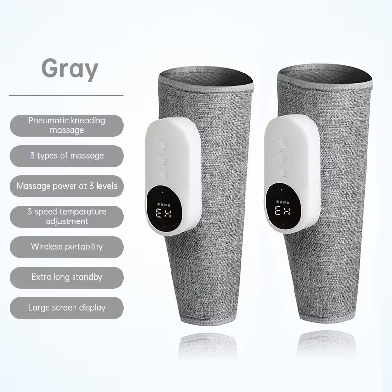 Electric Heated Calf Massager Wireless Air Pressure Leg Massager Hot Compress Calf Massage Machine Promote Blood Circulation