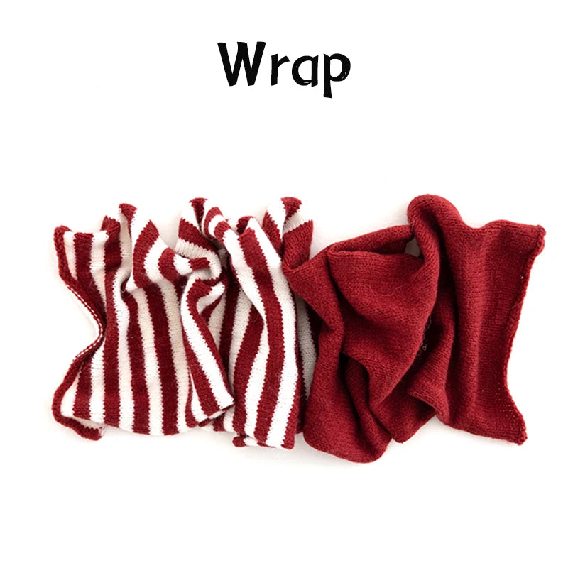 Newborn Photography Props Christmas Themed Pine Needle Gingerbread Man Decoration For Boys Girls Photo 2 Color Wrap Accessories