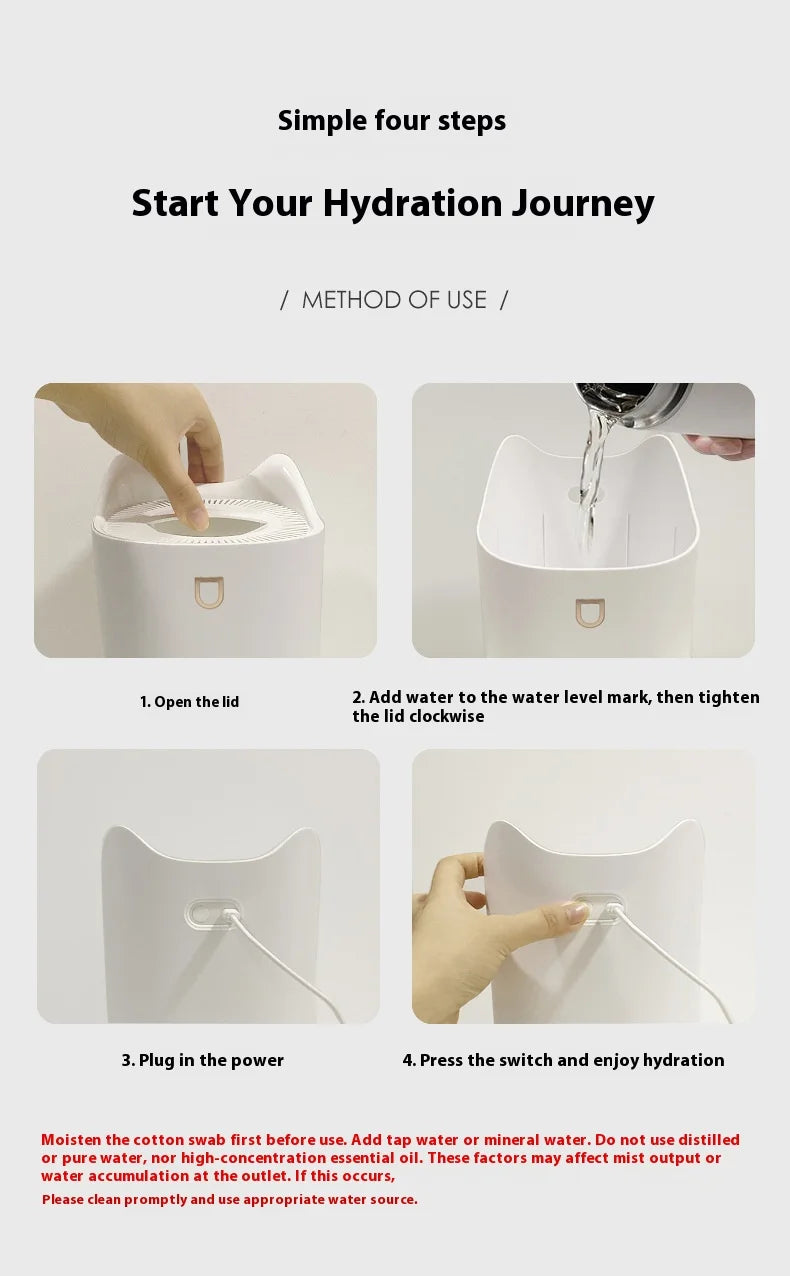 3000Ml Dual Jet Air Humidifier Large Capacity Atomizer Ultrasonic Aroma Diffuser Cool Mist Maker Air Humificador Purifier