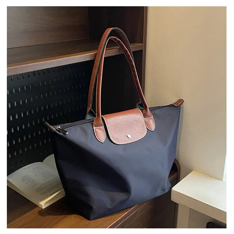 Women's shoulder bag new large-capacity tote bag armpit bag female Longxiang bag fashionable handbag