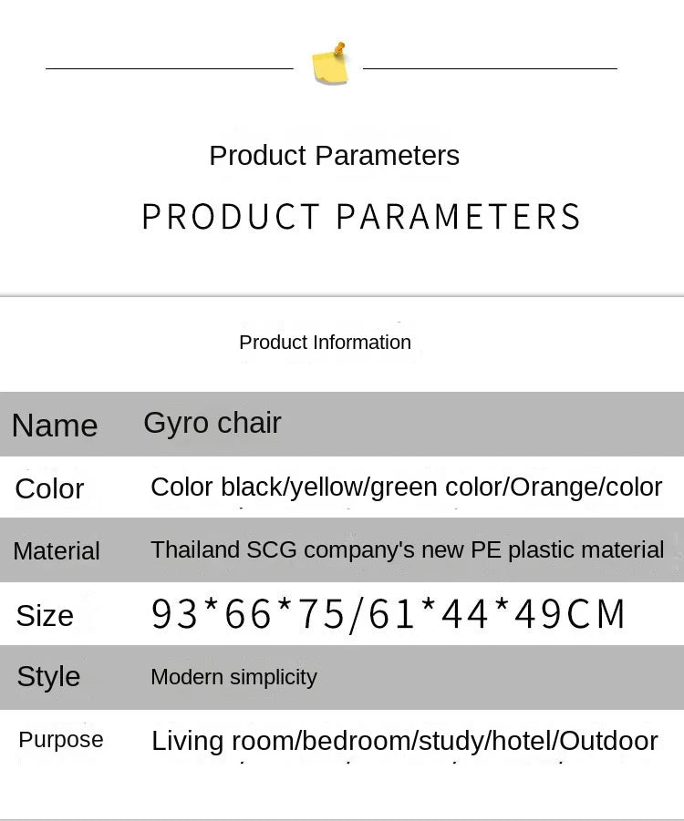 JOYLIVE Rotatable Gyro Chair Tumbler 360 Degree Rotating Living Room Furniture Children Relax Toy Chair Leisure Sports Stool New