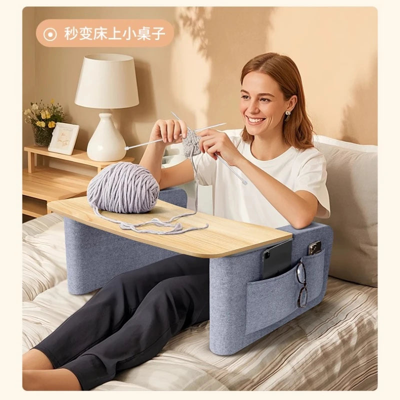 Multi-Functional Knee Laptop Desk Lazy Sofa Tray Table Bed Writing Stand Reading Gaming Table for Small Space Use