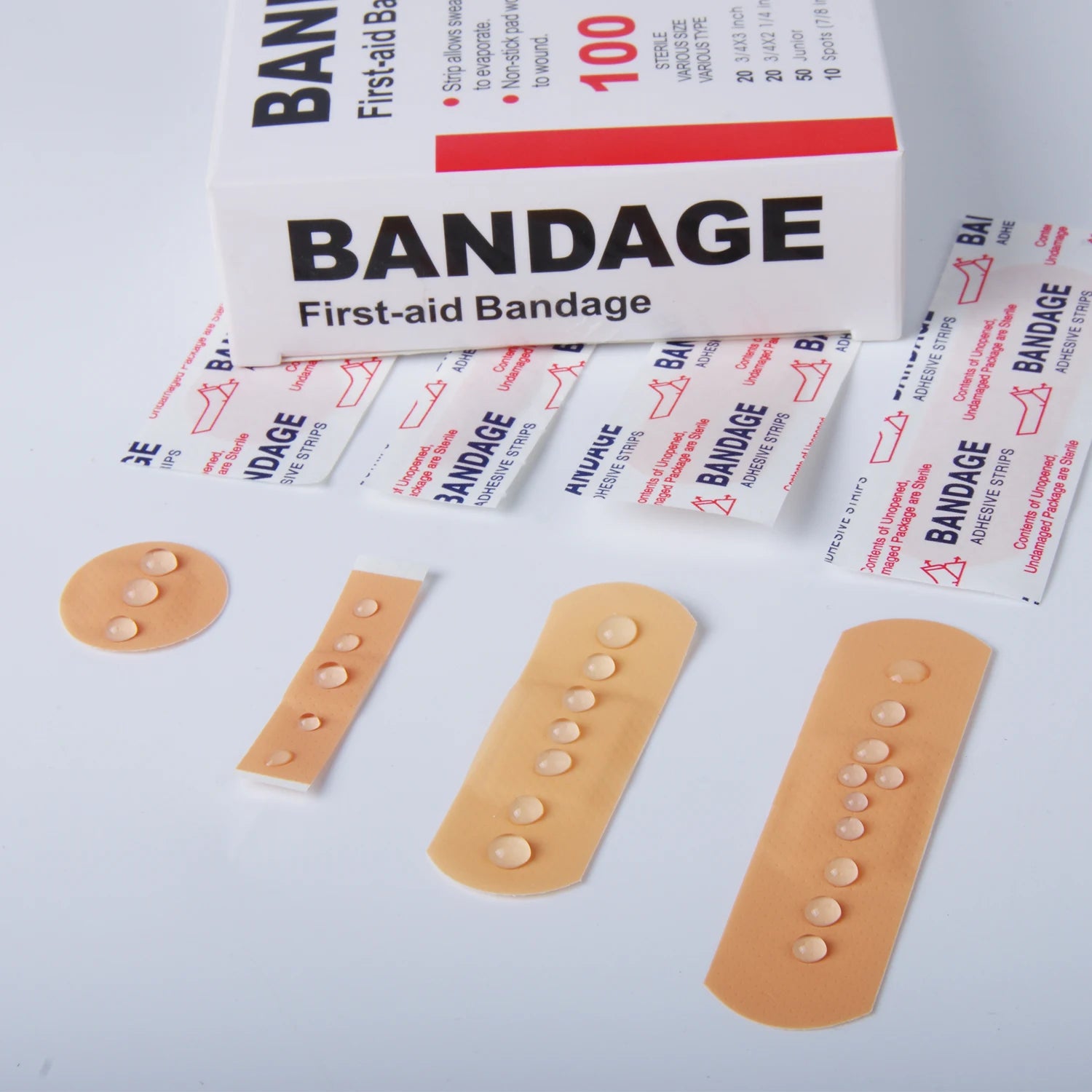 100pcs/set Baby Bandage Waterproof Breathable Adhesive Plaster Hemostasis Wound Sticker Dressing Band Aid Banditas for Children