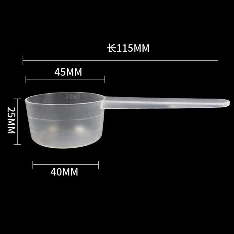 5pcs Plastic Measuring Spoons Washing Powder Spoon Plastic Gel Facial Mask Spoon Scaled Baking Tools Measuring Spoon Set