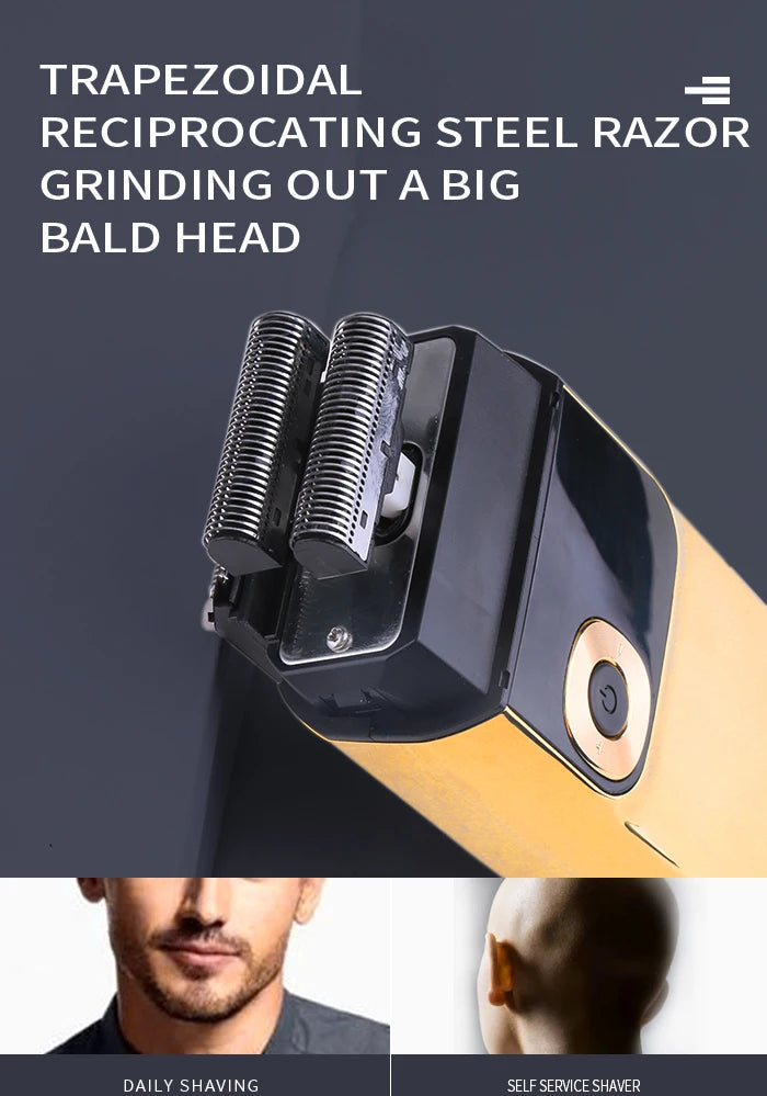 Kemei 2 in 1 Electric Shaver Men Electric Razor Rechargeable Beard Shaver Floating Hair Trimmer Face Care Beard Shaving Machine