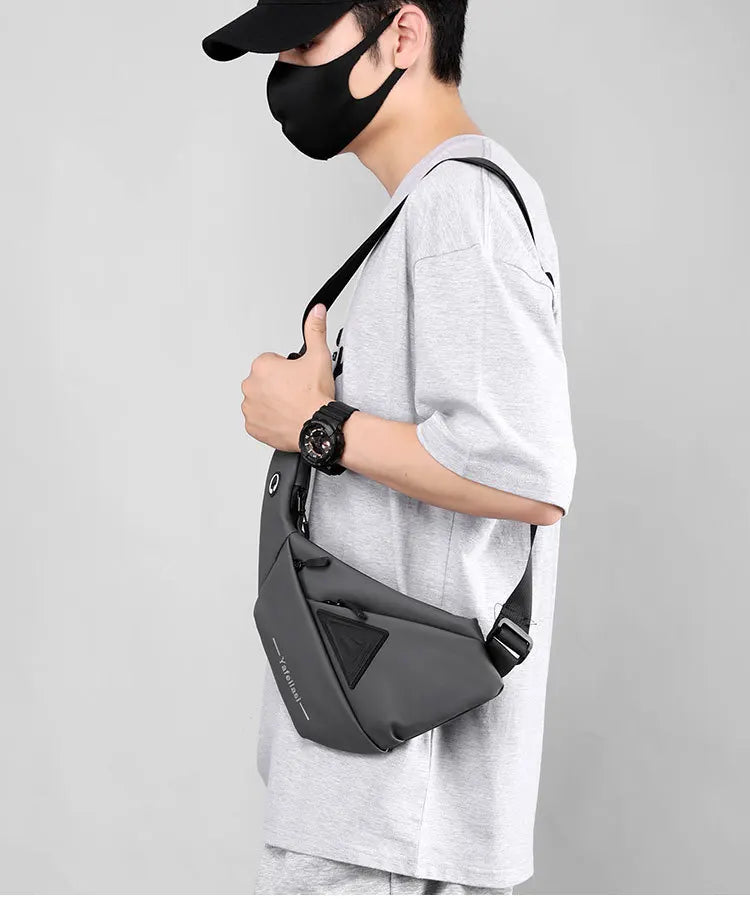sling chest bag small shoulder bag husband messenger bag for men boy mini travel bag cross body bags anti theft mobile phone bag